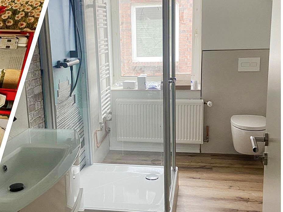 Badezimmer nach der Modernisierung