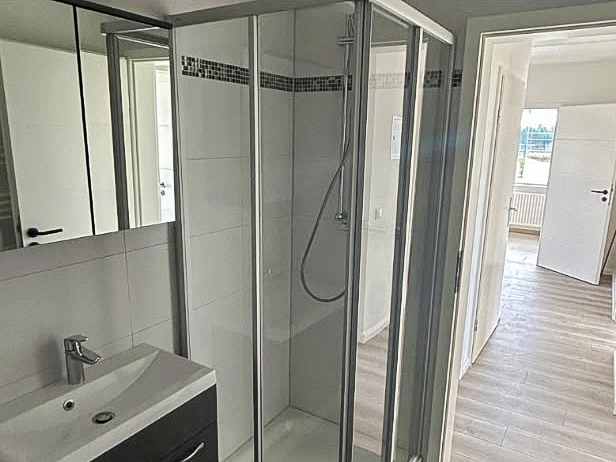 Modernisiertes Badezimmer im Innenausbau